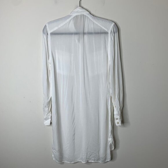 Aritzia  Wilfred Free Veronika Shirt Dress Off White Tunic long sleeve Size XXS - Picture 14 of 14